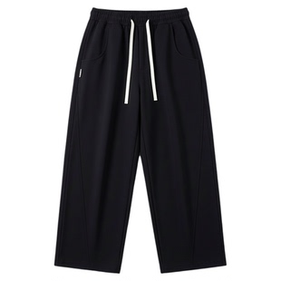 卫裤男生秋冬季新款初中学生青少年加绒保暖弯刀休闲长裤子男装士