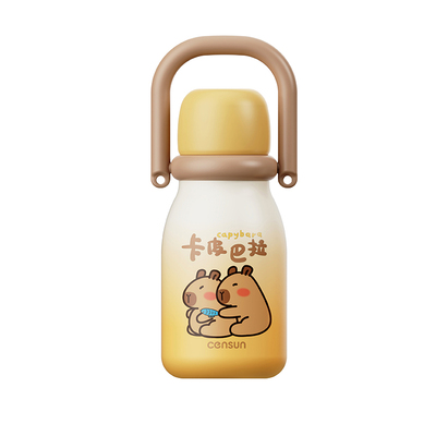 保温杯女士高颜值2025新款保温杯可爱风学生上学带吸管大容量水杯