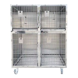 宠物住院笼304不锈钢多层恒温氧舱笼宠物输液寄养笼干式猫笼狗笼