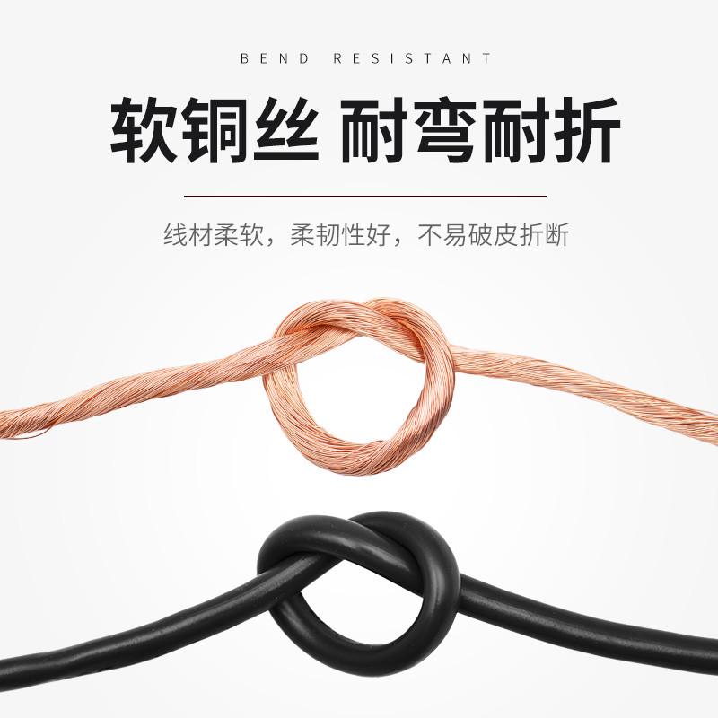 国标RV电线0.3 0.5 0.75 1平方单芯多股铜芯电源控制信号电子软线