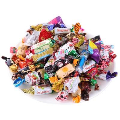 俄罗斯进口巧克力混合糖500g