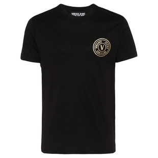 Versace/范思哲VJ 男士潮牌奢华金标时尚短袖T恤 76GAHT02,CJ00T