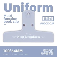 Серый Синий [1 упаковка] Магнитный зажим