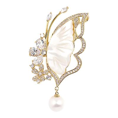 设计感蝴蝶胸针女士高档