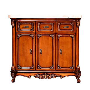 欧式鞋柜 美式别墅大理石实木储物柜客厅隔断柜进门玄关柜门酒柜