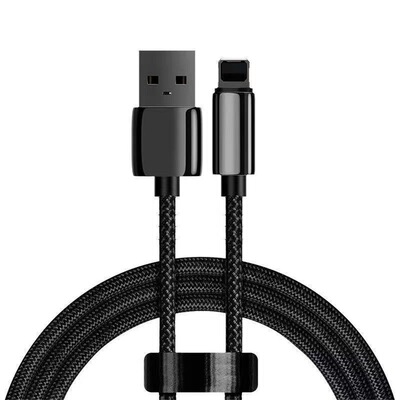 USB编织数据线快充lightning适用苹果14pro/13/12/11xr/iPhone6/7/8手机iPad平板USB车载充电宝快充电线芯片