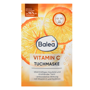 DM德国balea芭乐雅补水保湿VC亮白面膜玻尿酸紧致提亮肤色抗氧化