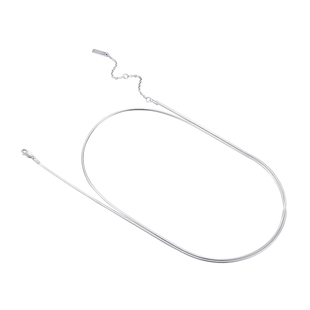 赫生HUSSAIN光迹双层叠戴蛇骨链纯银项链高级感素链长款颈链女生