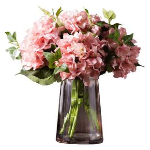 绣球仿真假花客厅装饰茶几摆件花束电视酒柜轻奢餐桌花艺摆设插花