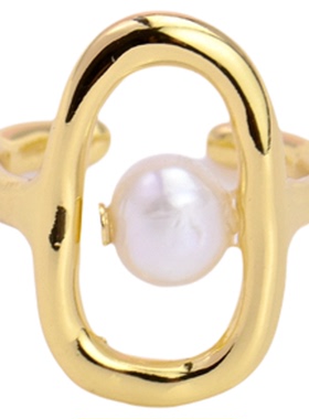 女简约日常百搭通勤镂空设计戒指