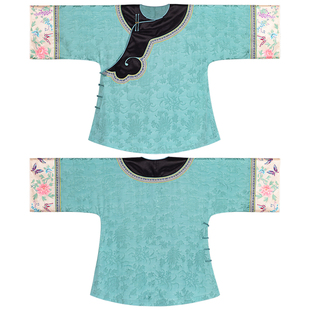 葡月清辉丨一城风絮丨复原国风提花缎原创款如意透气斜襟女袍