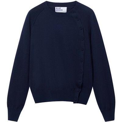 BLUE ERDOS2026早春新品高智感羊毛羊绒百搭圆领套衫女B2265A063