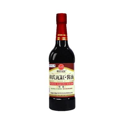 韩氏瓦缸500ml特级酱油纯粮古法手工酱油非遗传承技艺