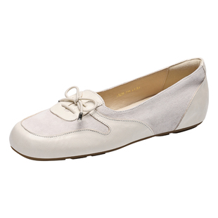 MILLIE'S/妙丽2026法式蝴蝶结平底鞋女浅口软底休闲单鞋春季新款