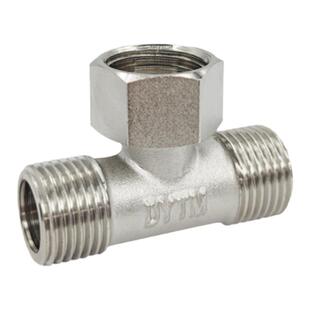 全铜电镀4分6分铜管件三通接头热水器直接燃气对丝内外丝外牙弯头