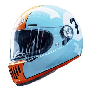 AVA王朝头盔复古四季男女全盔机车巡航玻璃钢碳纤维通用摩托头盔