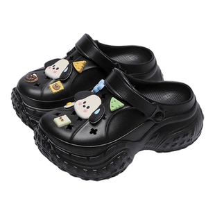 夏季新款洞洞鞋防滑软底包头女外穿百搭凉拖居家洗澡沙滩两用拖鞋