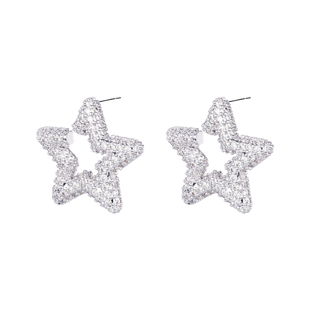 999纯银夸张耳钉女五角星星耳环2026新款轻奢高级感秋冬独特耳饰
