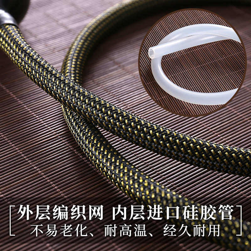 铜头硅胶排水管软管吸水球茶盘茶渣桶下水抽水茶具茶道配件排水球