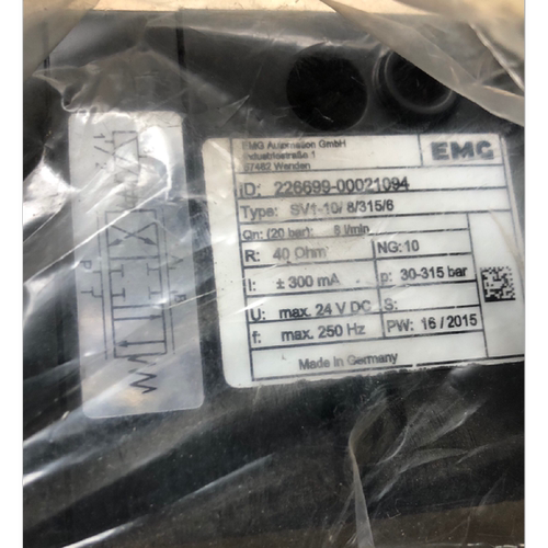 议价德国EMG伺服阀SV1-10/8/315/6 226699-00021094  24VDC 30-31