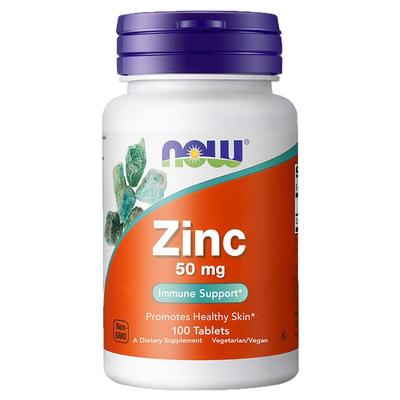 NOWFOODS补锌片Zinc葡萄糖酸锌元素成人支持免疫原装进口美国诺奥