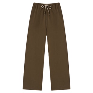 REFOUND TEN 设计师 26春夏新品 雪芙绒休闲抽绳长裤 SOLSOL