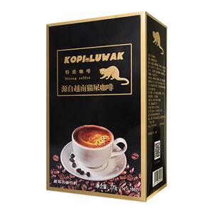 越南猫屎速溶特浓原味进口咖啡粉