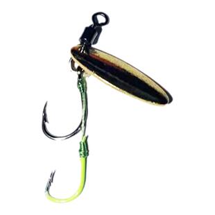 天外破龟八字环马口微物5*15mm 叩甲虫仙双钩瓜子亮片钓组套装6副