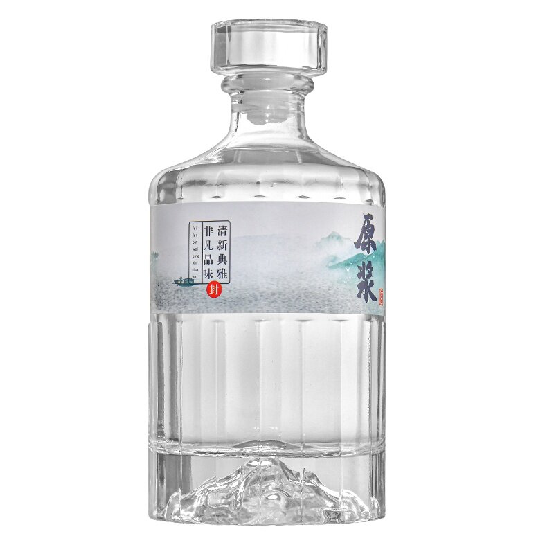 喜宴定制高档玻璃密封白酒瓶子