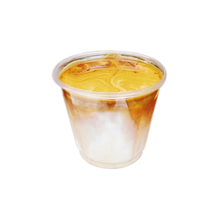 迷你咖啡杯一次性pet冷饮杯dirty外带打包杯冰淇淋酸奶蛋糕杯透明