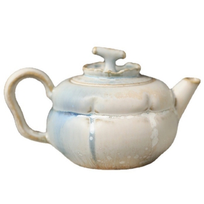 复古文艺陶瓷极光迷雾泡茶壶哑光