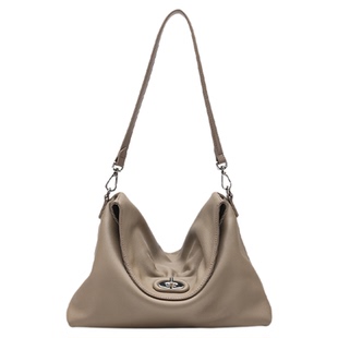 红谷包包女2025新款时尚真皮腋下包通勤上班牛皮单肩斜挎包女士包