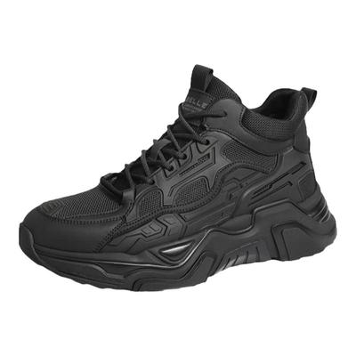 百丽男鞋高帮棉鞋男厚底老爹鞋