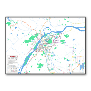 杭州南京苏州地铁线路图2028特种纸油画布装饰画简约交通【简办】