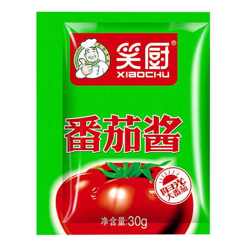 笑厨新疆番茄酱30g*25小袋包装0脂肪家用意面酱不添加糖盐非沙司