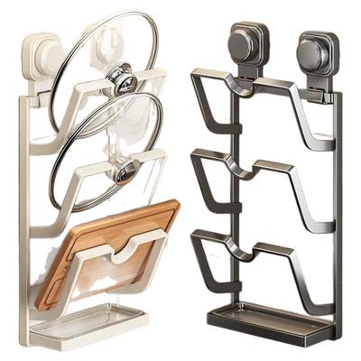 【2025新款】吸盘锅盖架壁挂免钉