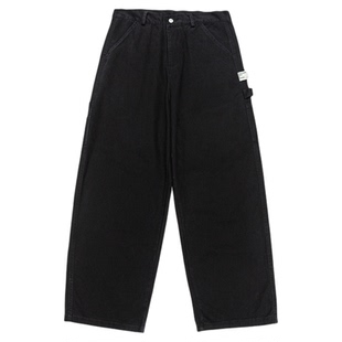 GOGOSOON 100%棉290g 工装宽松休闲裤男春秋直筒青少年潮流长裤子