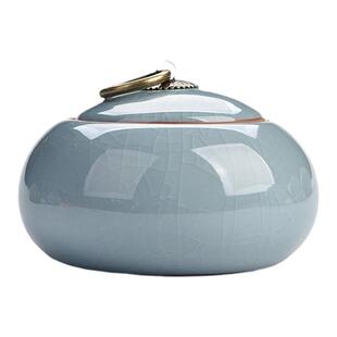 哥窑紫砂密封茶叶罐陶瓷茶盒茶仓旅行储物罐普洱罐存茶罐特价茶具