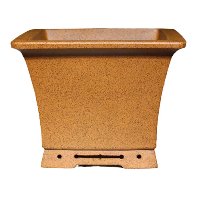 镂空足飘口四方形精品紫砂花盆小盆景盆栽多肉菖蒲内门竹兰花柴烧