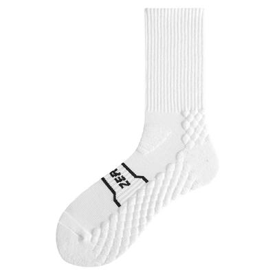 ZEROIN男士棉袜吸汗按摩底中筒袜