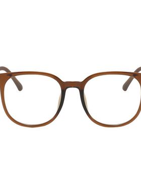 亿囍服配德芬妲超轻百搭韩版轻防蓝光黑色眼镜茶色平光镜大框网红