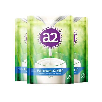 新西兰a2成人全脂奶粉1kg*3袋