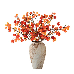 高级感逼真仿生花干花栾树灯笼果假花仿真花摆设客厅餐桌装饰花艺