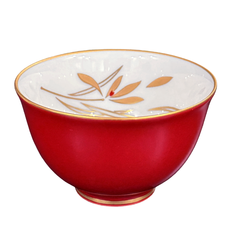 日本进口香兰社手绘兰花茶杯