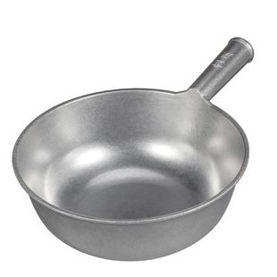 老式铝水瓢加厚大号圆形平底水瓢家用水舀子水瓢砂光手工大铝瓢