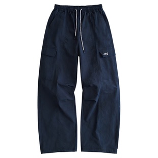 【轻量】初中生女休闲裤2026春装新款青少年简约直筒裤束脚长裤子