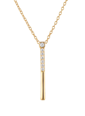 森吾《悬溺》极简竖条锁骨链