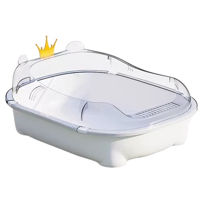 猫砂盆小号防外溅半封闭式猫厕所猫砂垫一次性猫砂盆宠物用品