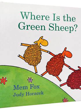 Where Is the Green Sheep 绿绵羊在哪里英文绘本吴敏兰低幼儿童英语绘本Mem Fox纸板书Judy Horacek绿色小羊在哪里英文原版书籍
