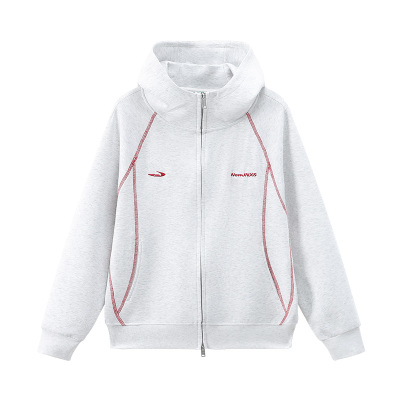 江南先生NewJNXS莱赛尔针织修身连帽卫衣重磅哈苏线运动外套男女